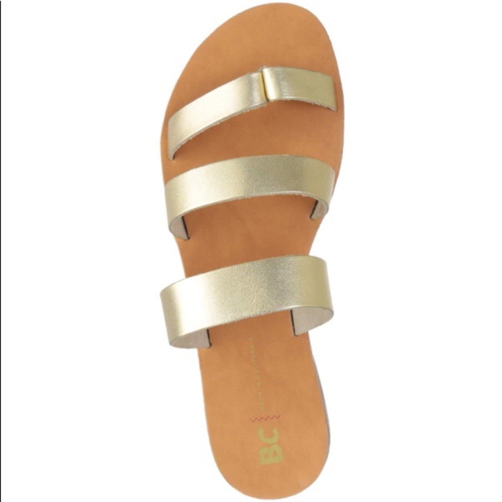 BC Footwear Women’s Peanut Slide Sandal- Gold